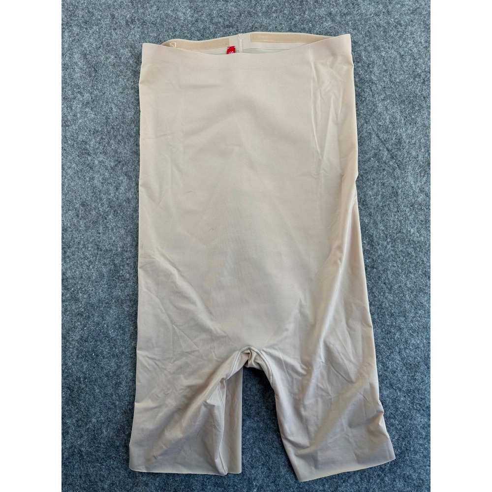 SPANX NWOT High Waisted Smoothies Body Shaper Shorts Beige M Smooth Compression